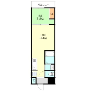 GARDENIA堺東【12階】の間取り