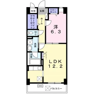 エフ レジデンス【1階】の間取り
