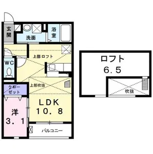 ロータス【2階】の間取り