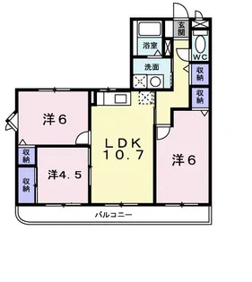 ローレル ハイツ【3階】の間取り