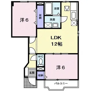 ウムファッセン【1階】の間取り