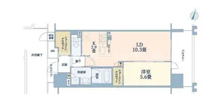 シエリア梅田豊崎【205号室】の間取り