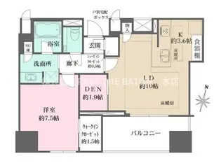 ザ・パークハウス大阪梅田タワー【20階】の間取り