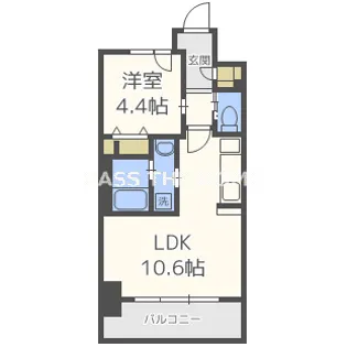 スプランディッド新大阪キャトル【3階】の間取り