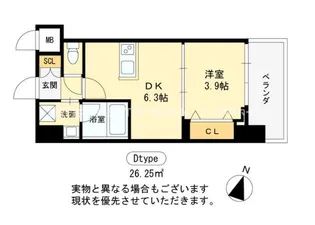 ヴィーナス今里【5階】の間取り