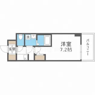 S-RESIDENCE新大阪WEST【2階】の間取り