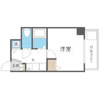 U-ro新大阪【6階】の間取り