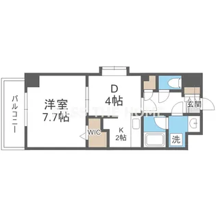 アクアスイート新大阪【5階】の間取り
