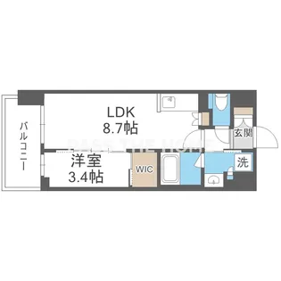 コンフォリア新大阪宮原Q【6階】の間取り