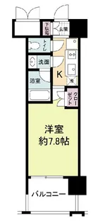 パークフラッツ江坂【7階】の間取り
