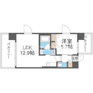 Dimus福島【6階】の間取り