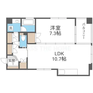 K.H.E【4階】の間取り