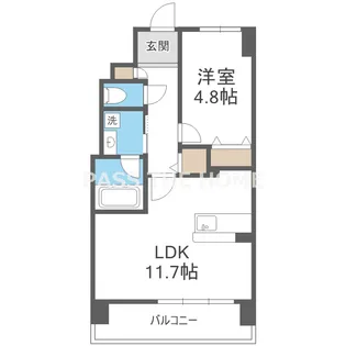 海老江サンライズ【3階】の間取り
