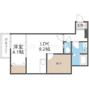 EIJU加島B【1階】の間取り