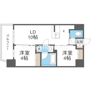 セレニテフラン新大阪【2階】の間取り