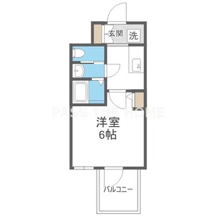 セレニテフラン新大阪【6階】の間取り