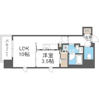 シーズンフラッツ新大阪【3階】の間取り