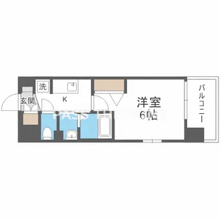 Luxe東三国west【7階】の間取り