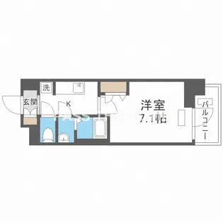 プレサンスOSAKA西中島リエゾン【6階】の間取り