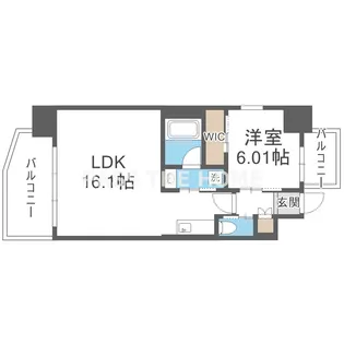 プレジオ梅田【5階】の間取り