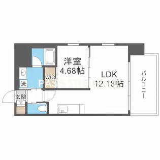 プレジオ天神橋ASIAN【3階】の間取り