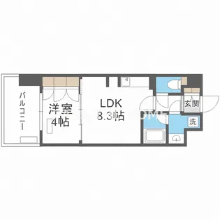 アーバンドルフ天満【1008号室】の間取り