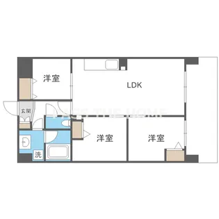 Alivis野田阪神【2階】の間取り
