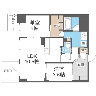 S-RESIDENCE福島diverse【2階】の間取り