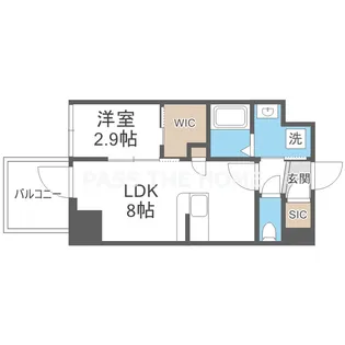 セレニテ東梅田アリエ【7階】の間取り