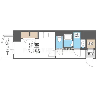 Metrosa谷町六丁目South【9階】の間取り