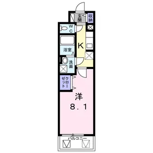 レジデンス 堀江西【7階】の間取り