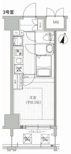 エムブイインプ新大阪【4階】の間取り