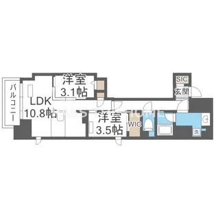 アーバネックス堺筋本町【2階】の間取り
