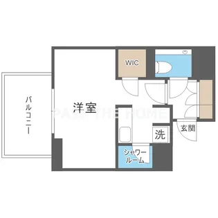 ザ・パークハビオ谷町六丁目クロス【3階】の間取り