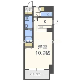 BRAVI上本町【6階】の間取り