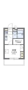 レオパレス天満【2階】の間取り