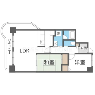 カワデンセントリックハイツ【5階】の間取り