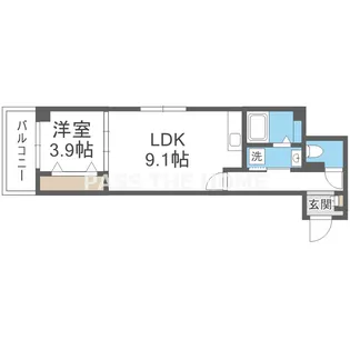 アルカンシェルコート緑橋【1階】の間取り