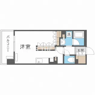 パークアクシス梅田【7階】の間取り