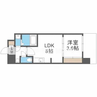 セレニテ北久宝寺【15階】の間取り