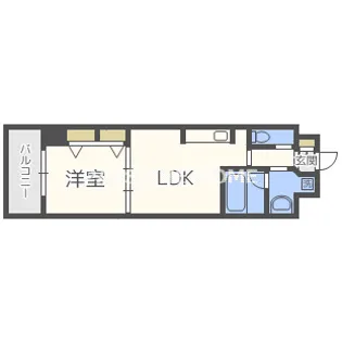 ブラービ南船場【7階】の間取り