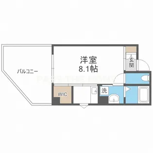 ユニッソン朝潮橋【201号室】の間取り