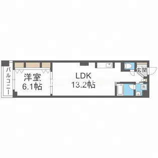 ブラービ南船場【7階】の間取り
