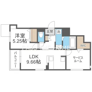 il mio Corte高殿【3階】の間取り