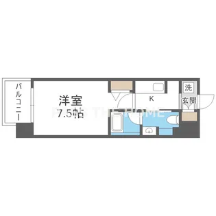 ヴィラセレーノ森小路【5階】の間取り