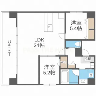 アプリーレ大阪城北【9階】の間取り