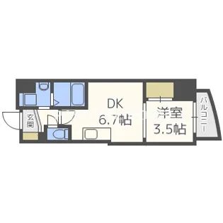 セレニテ堺筋本町SUD【8階】の間取り
