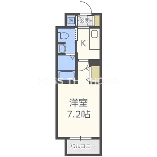 グランルージュ中之島南【6階】の間取り