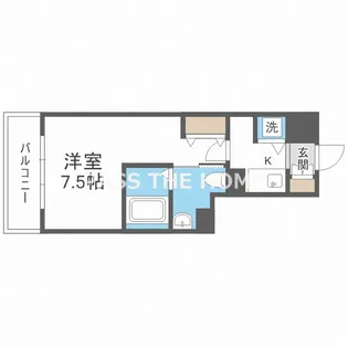 グランルージュ中之島南【2階】の間取り