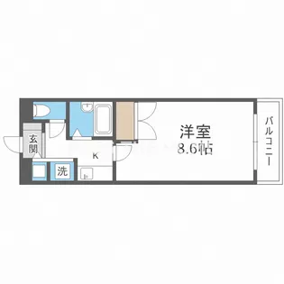 プリメーロ江戸堀【4階】の間取り